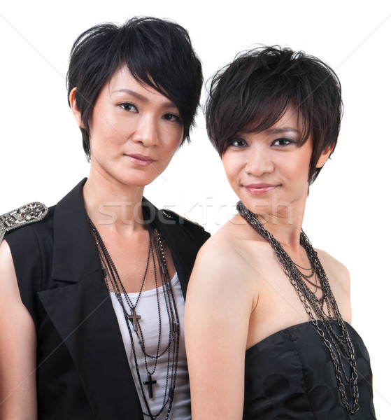 Foto stock: Asia · pop · estrellas · retrato · dos · estrellas