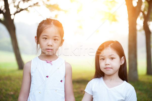 Stok fotoğraf: Asya · çocuklar · açık · portre · park