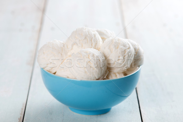 white ice cream wafer bowl Stock photo © szefei