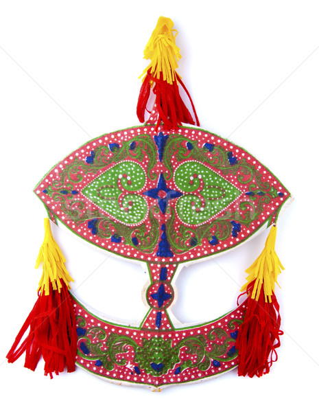 Traditionnel kite lune blanche jouet cadeau Photo stock © szefei