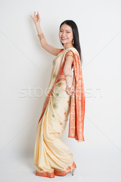 Asian Indian girl dancing  Stock photo © szefei