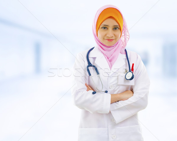 Stock photo: Confident Muslim doctor