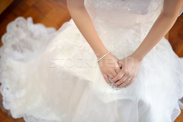 Asian bride Stock photo © szefei