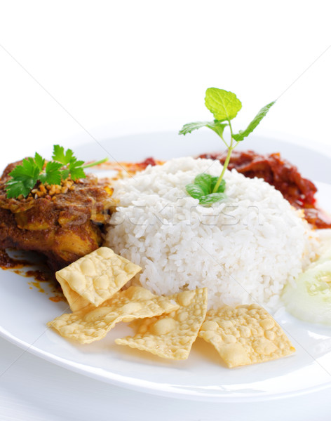 Stock photo: Malay food Nasi lemak