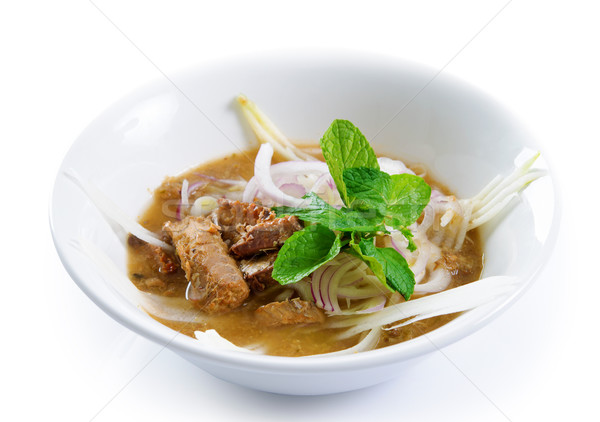 Kwaśny zupa tradycyjny naczyń żywności Zdjęcia stock © szefei