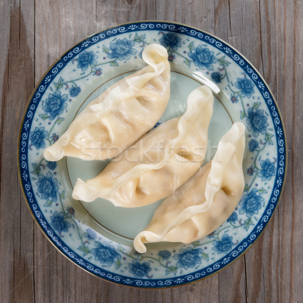 Asian Chinese gourmet fresh dumplings Stock photo © szefei