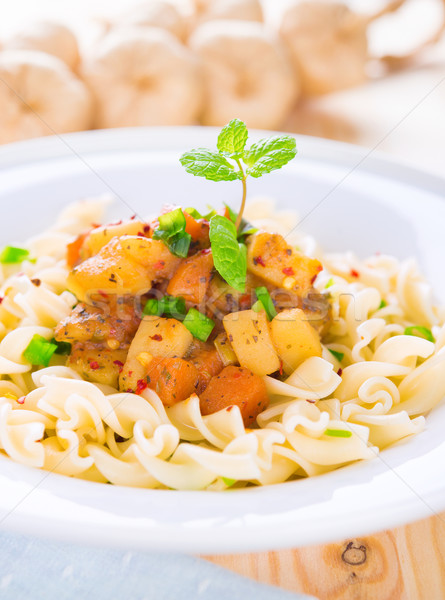 Pasta fusilli Stock photo © szefei