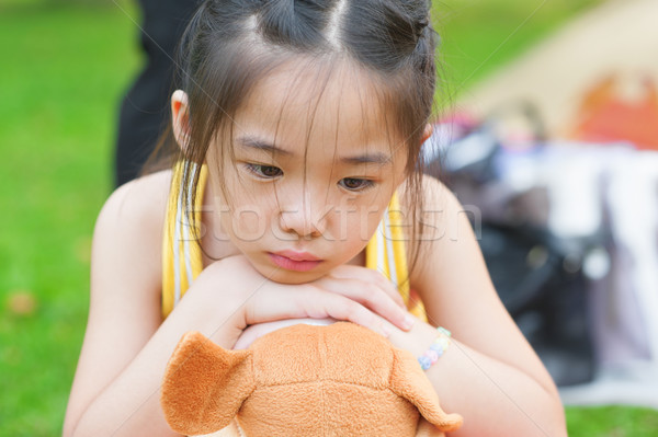 upset Asian child Stock photo © szefei