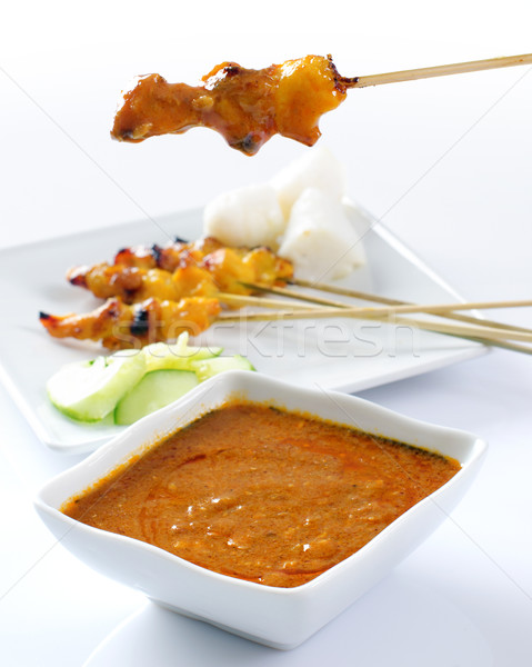 Delicious satay Stock photo © szefei