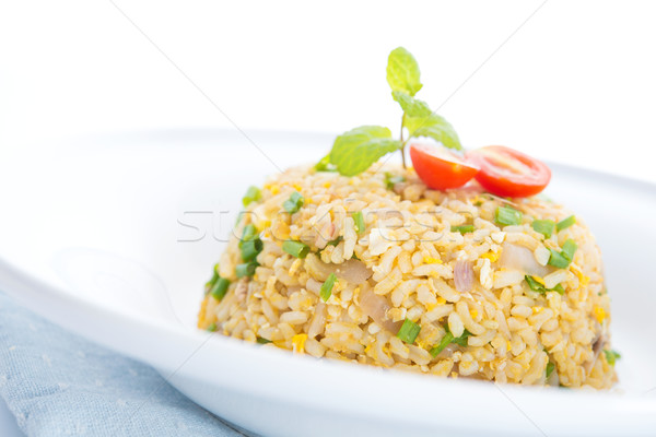 Chinese egg fried rice Stock photo © szefei