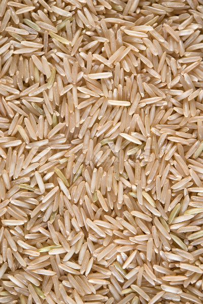 Surowy organiczny basmati brązowy ryżu Indie Zdjęcia stock © szefei