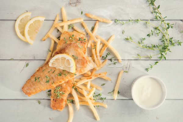 Stock photo: Fish and chips