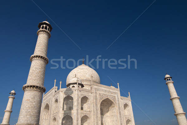 Taj Mahal ciel bâtiment monde bleu blanche [[stock_photo]] © szefei