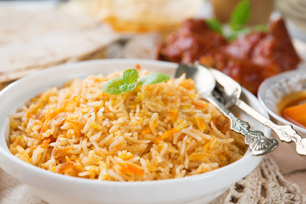 Fresh cooked Indian rice Stock photo © szefei