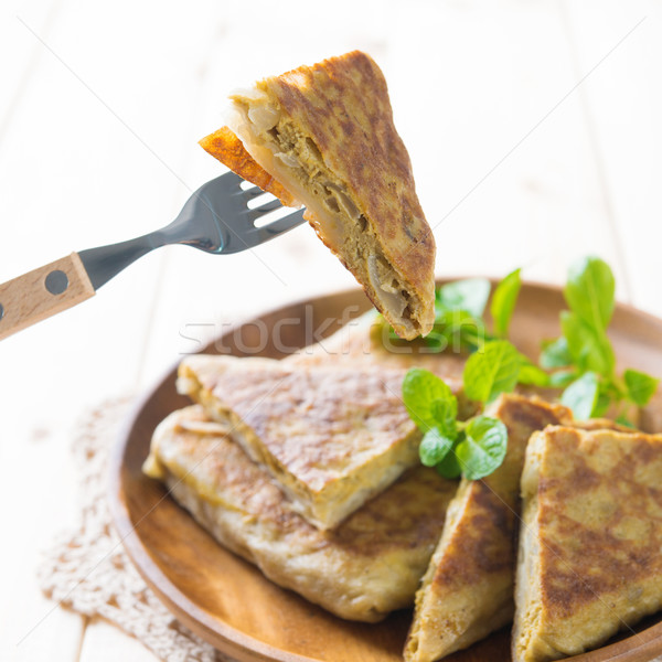 Ramadan food mutabbaq Stock photo © szefei