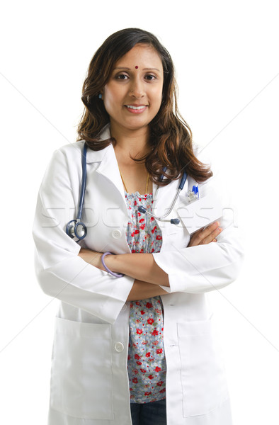 Indio médico retrato 30s Asia femenino Foto stock © szefei