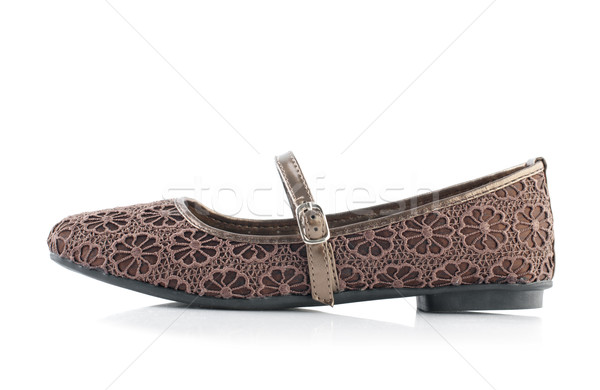 Femme chaussures célibataire blanche fille espace Photo stock © szefei