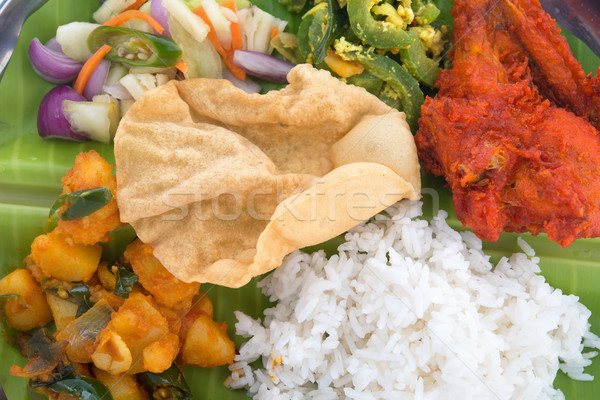 Indian gemengd rijst heerlijk Stockfoto © szefei