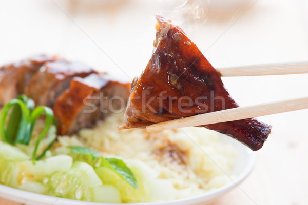 Peking Duck close up Stock photo © szefei