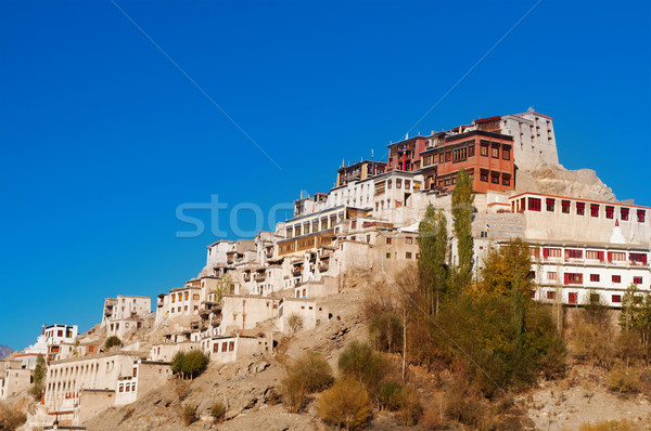 India Thikse Gompa with blue sky Stock photo © szefei