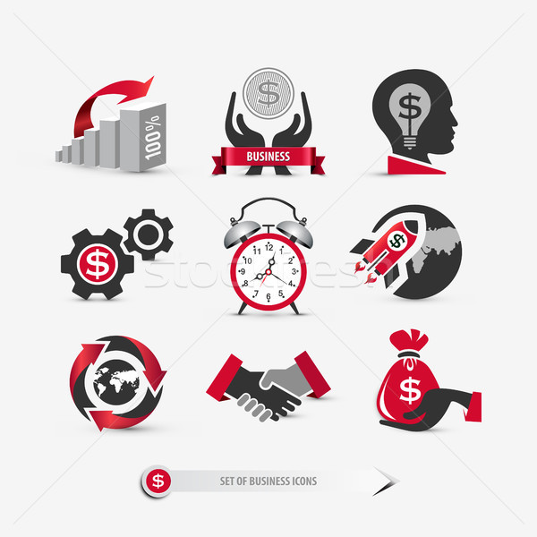 set of business icons Stock photo © szsz