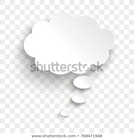 Foto stock: Speech And Thought Bubbles