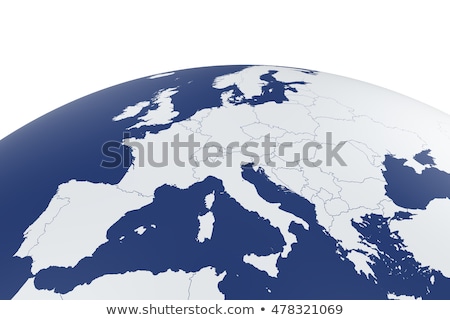 Stock fotó: 3d Rendering Of A Map Of Europe - Finland