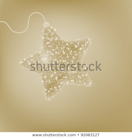 Foto stock: Postcard With A Twinkling Purple Star Eps 8