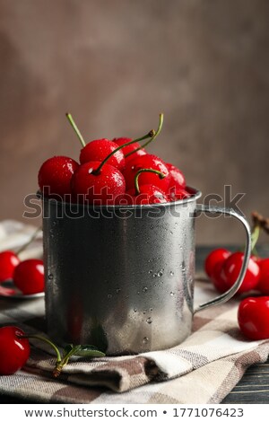 ストックフォト: Mug With Cherries