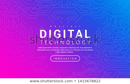Stock photo: Purple Tech Background