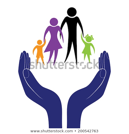 Stock photo: Hand Of The Child In Father Encouragement Support Moral