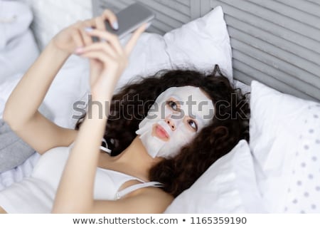 Stock photo: Cute Brunette Lying On Spa Bed