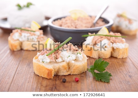 [[stock_photo]]: Canapes With Cheese And Tuna