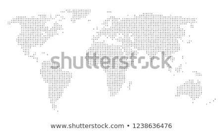 Stockfoto: Digital Binary Code World Map