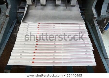 Stock photo: Newpaper Printing Plate Detail