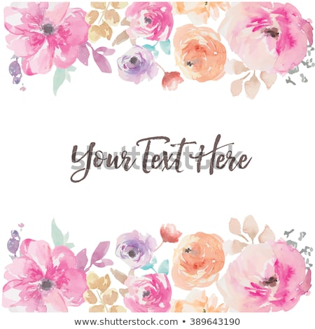 Stockfoto: Watercolor Floral Background