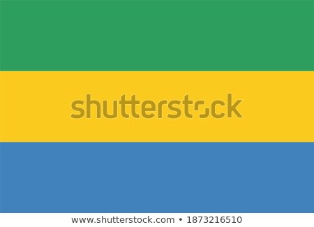 Stock photo: Gabon Flag On Shirt