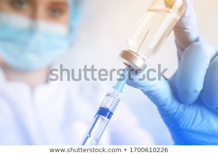 Foto stock: Influenza Vaccination Medical Concept