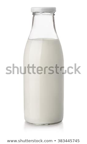 Сток-фото: Milk Bottle Isolated On White