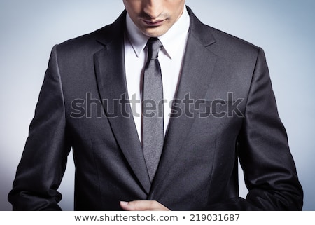 Stok fotoğraf: Close Up Portrait If A Pensive Stressed Out Businessman