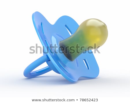 Foto stock: Baby Dummy On White Background Isolated 3d Image