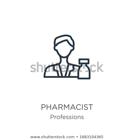 Сток-фото: Pharmacist Line Icon