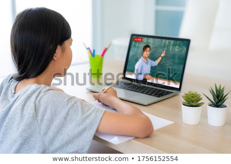 Stok fotoğraf: Students Learning Math In Classroom