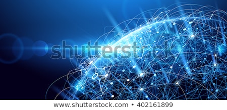 Stok fotoğraf: Global Network Background Vector