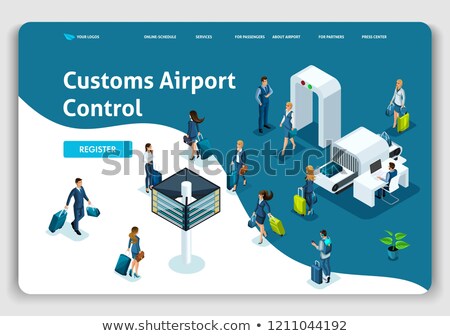 [[stock_photo]]: Isometric 3d Vector Concept Of Business Trip