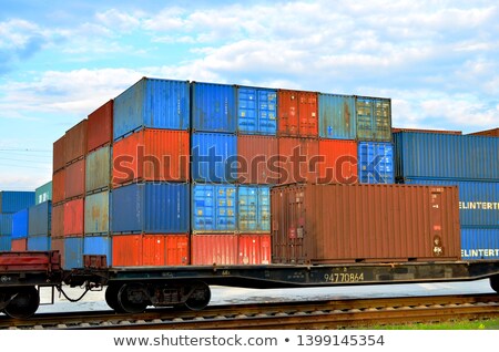 Zdjęcia stock: Dockers In A Container Harbor