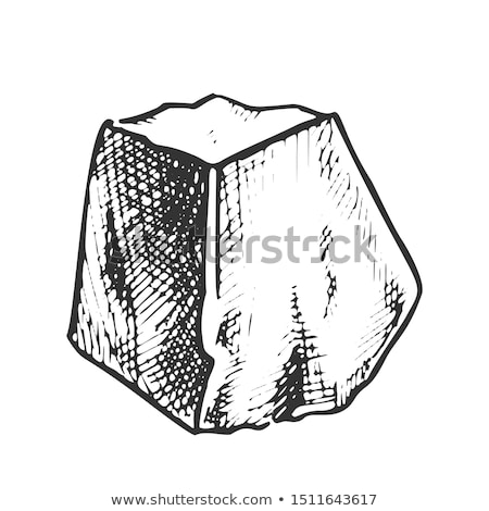 Stockfoto: Stone Pile Gravel Cobblestone Monochrome Vector