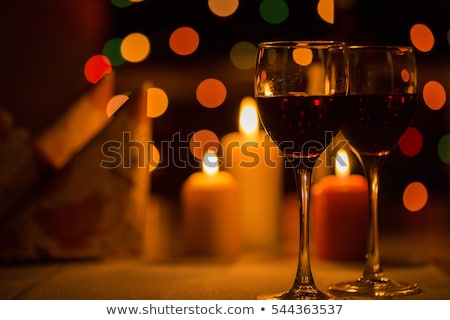 Stok fotoğraf: Red Candle Light