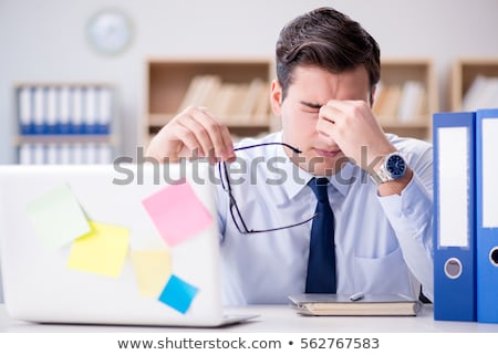 Office Worker Asleep At Desk [[stock_photo]] © Elnur