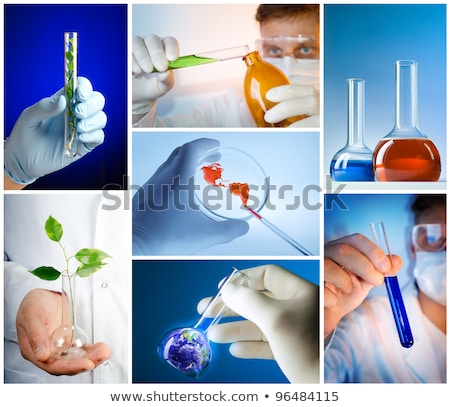 [[stock_photo]]: Collage With Scientist In Laboratory